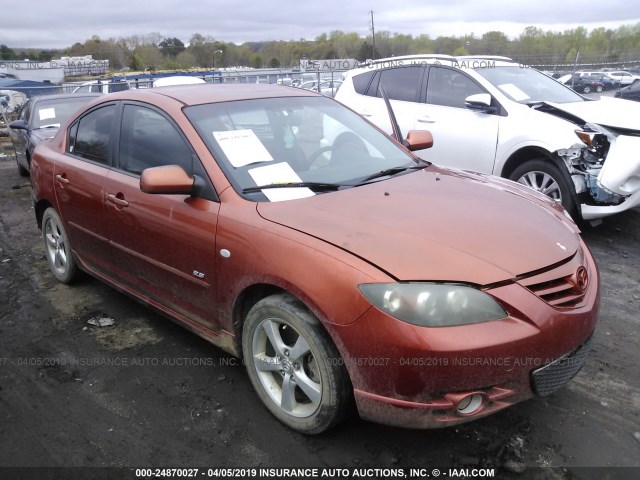 JM1BK123641150050 - 2004 MAZDA 3 S ORANGE photo 1