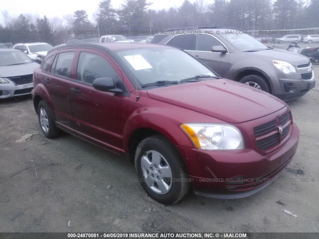 1B3HB28B47D132858 - 2007 DODGE CALIBER RED photo 1