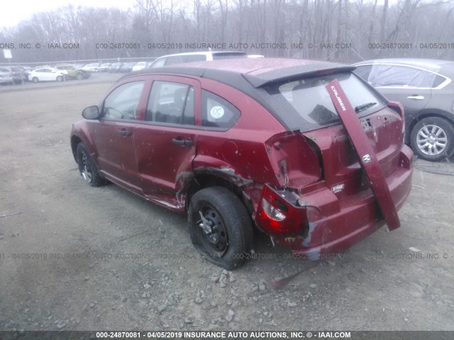 1B3HB28B47D132858 - 2007 DODGE CALIBER RED photo 6