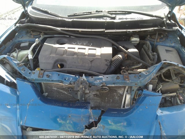 2T1KU40E89C060269 - 2009 TOYOTA COROLLA MATRIX  BLUE photo 10