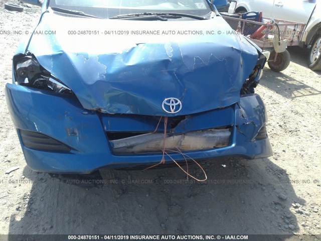2T1KU40E89C060269 - 2009 TOYOTA COROLLA MATRIX  BLUE photo 6