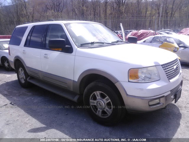 1FMFU18LX3LC54431 - 2003 FORD EXPEDITION EDDIE BAUER WHITE photo 1