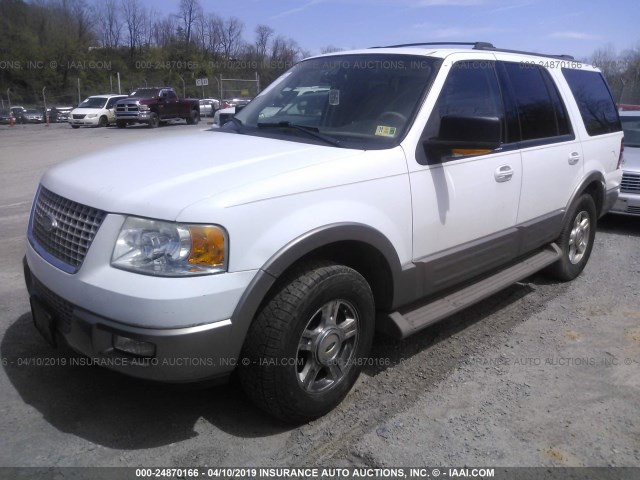 1FMFU18LX3LC54431 - 2003 FORD EXPEDITION EDDIE BAUER WHITE photo 2