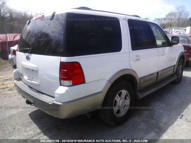 1FMFU18LX3LC54431 - 2003 FORD EXPEDITION EDDIE BAUER WHITE photo 4