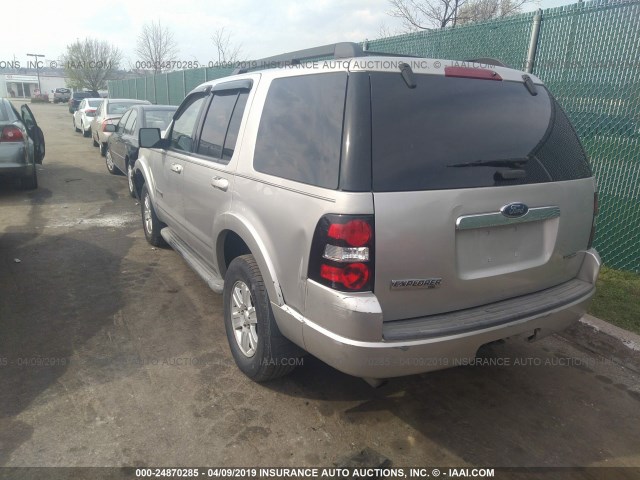 1FMEU73EX7UB88986 - 2007 FORD EXPLORER XLT TAN photo 3