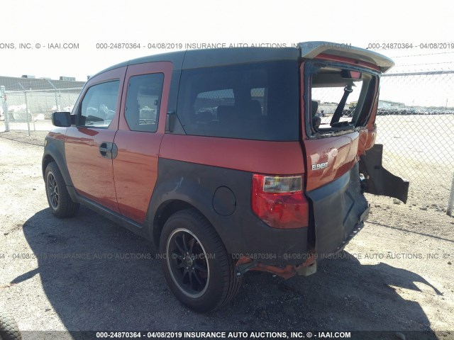 5J6YH27623L053345 - 2003 HONDA ELEMENT EX ORANGE photo 3