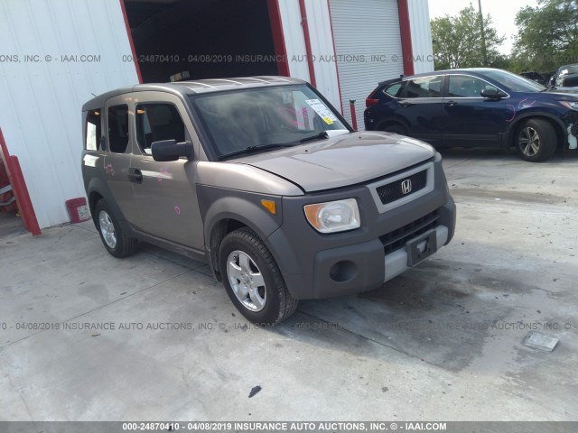 5J6YH185X4L014147 - 2004 HONDA ELEMENT EX GRAY photo 1