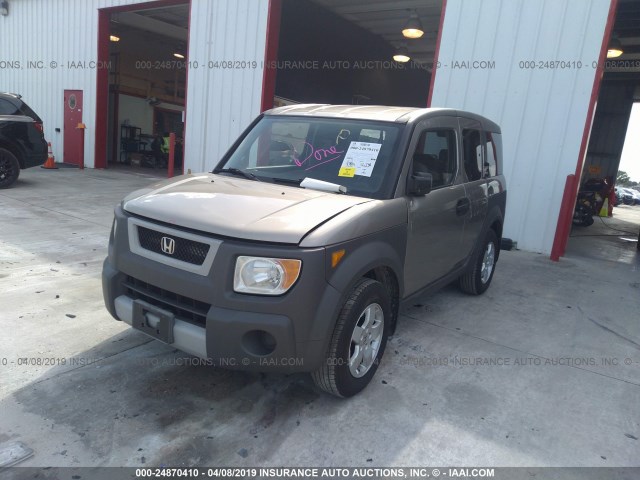 5J6YH185X4L014147 - 2004 HONDA ELEMENT EX GRAY photo 2