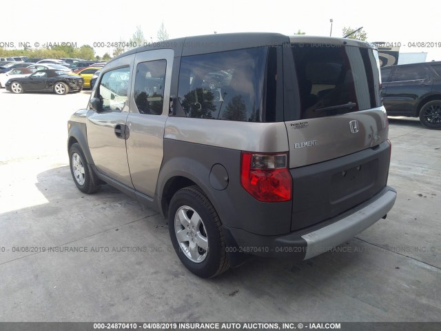 5J6YH185X4L014147 - 2004 HONDA ELEMENT EX GRAY photo 3