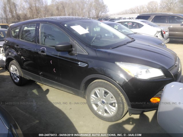 1FMCU0F78DUA40147 - 2013 FORD ESCAPE S BLACK photo 1