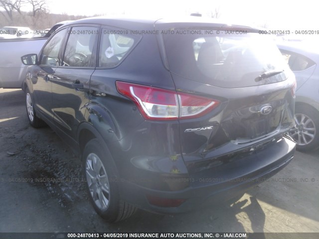 1FMCU0F78DUA40147 - 2013 FORD ESCAPE S BLACK photo 3