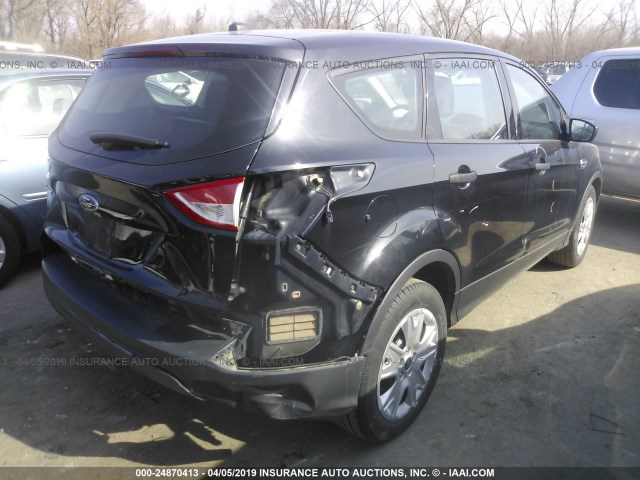 1FMCU0F78DUA40147 - 2013 FORD ESCAPE S BLACK photo 4