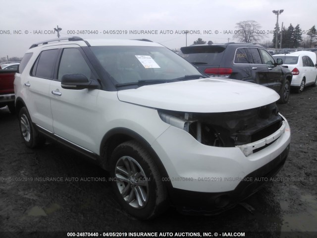 1FMHK8D81CGA50375 - 2012 FORD EXPLORER XLT WHITE photo 1