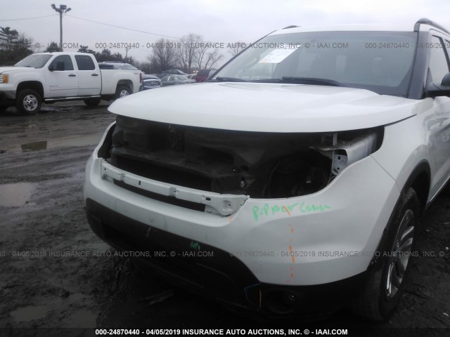 1FMHK8D81CGA50375 - 2012 FORD EXPLORER XLT WHITE photo 6