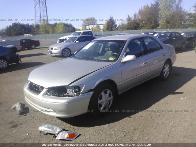 4T1BG22K61U037512 - 2001 TOYOTA CAMRY CE/LE/XLE SILVER photo 2