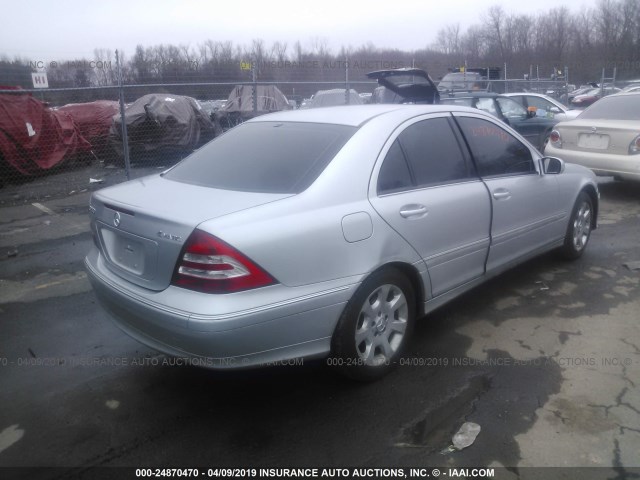 WDBRF92H76F782444 - 2006 MERCEDES-BENZ C GENERATION 2006 280 4MATIC SILVER photo 4