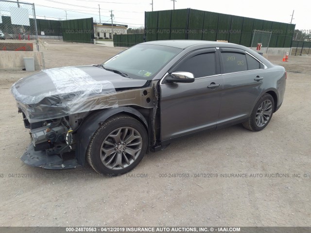 1FAHP2F81DG103731 - 2013 FORD TAURUS LIMITED GRAY photo 2