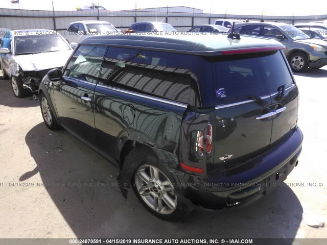 WMWZF3C57ET492219 - 2014 MINI COOPER CLUBMAN GREEN photo 3