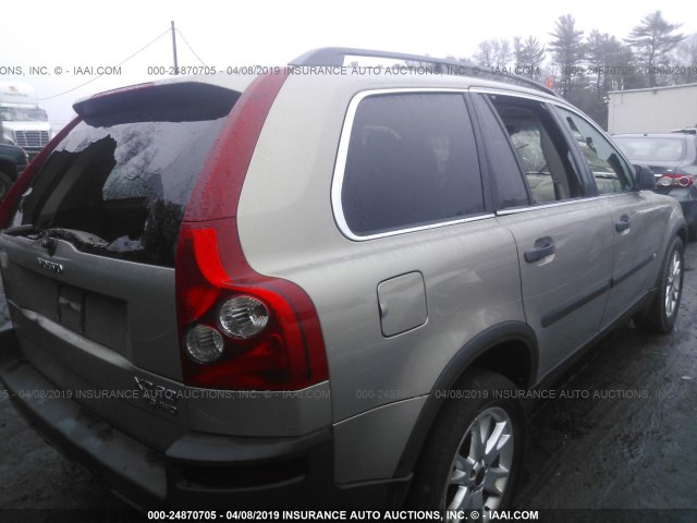 YV1CZ91H141059452 - 2004 VOLVO XC90 T6 GOLD photo 4