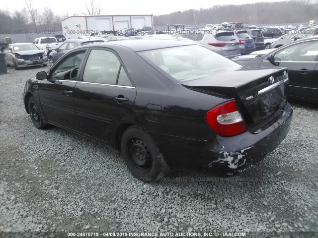 4T1BE32K14U267684 - 2004 TOYOTA CAMRY LE/XLE/SE BLACK photo 3