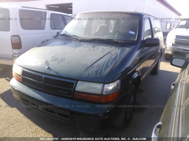 2B4GH2531SR339197 - 1995 DODGE CARAVAN GREEN photo 2