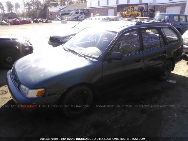 JT2AE09WXP0008381 - 1993 TOYOTA COROLLA DX GREEN photo 2