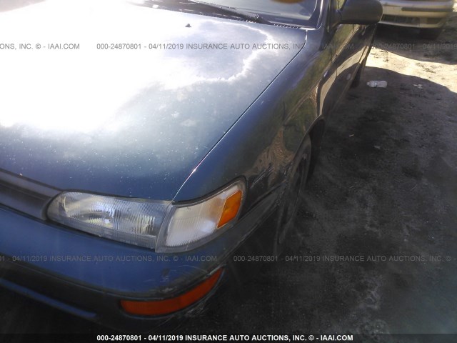 JT2AE09WXP0008381 - 1993 TOYOTA COROLLA DX GREEN photo 6