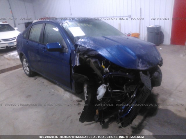 1FAHP35N28W102936 - 2008 FORD FOCUS SE/SEL/SES BLUE photo 1