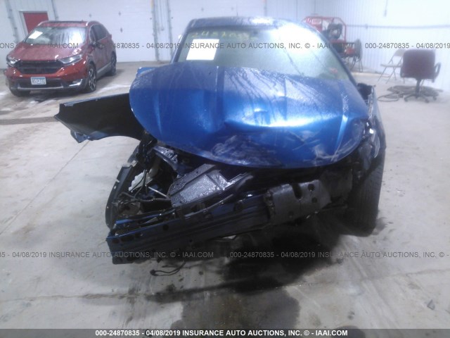 1FAHP35N28W102936 - 2008 FORD FOCUS SE/SEL/SES BLUE photo 6