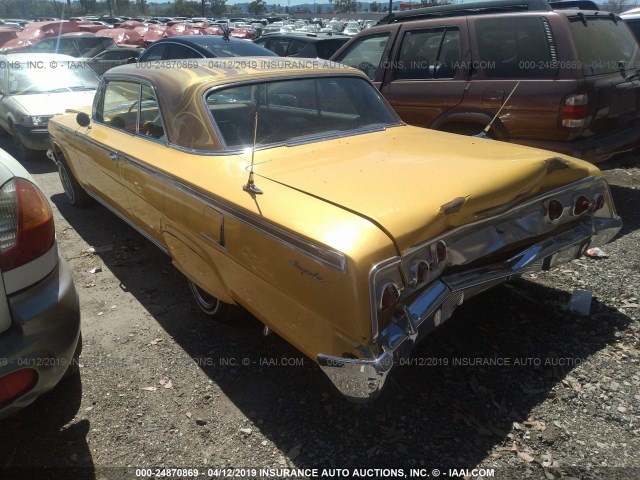 21847L183263 - 1962 CHEVROLET IMPALA YELLOW photo 3