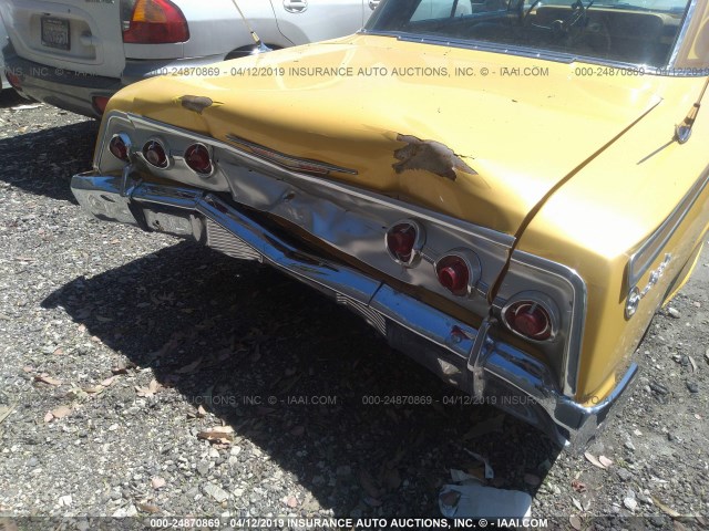 21847L183263 - 1962 CHEVROLET IMPALA YELLOW photo 6