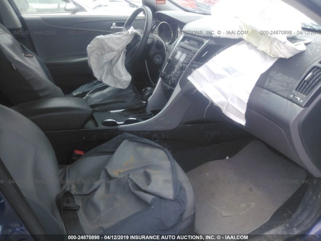 5NPEB4AC7CH350099 - 2012 HYUNDAI SONATA GLS ლურჯი ფოტო 5