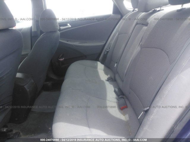 5NPEB4AC7CH350099 - 2012 HYUNDAI SONATA GLS ლურჯი ფოტო 8