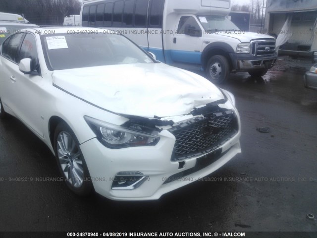 JN1EV7AR8KM555970 - 2019 INFINITI Q50 LUXE/SPORT WHITE photo 6