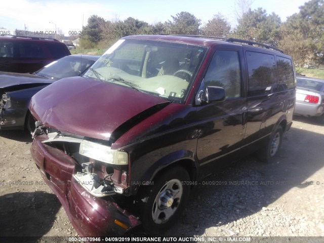 1GNDM19X93B103008 - 2003 CHEVROLET ASTRO MAROON photo 2