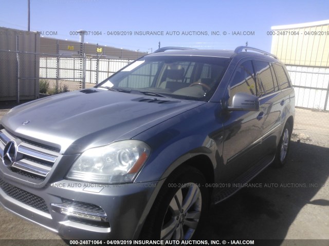 4JGBF2FE9CA795548 - 2012 MERCEDES-BENZ GL 350 BLUETEC SILVER photo 2