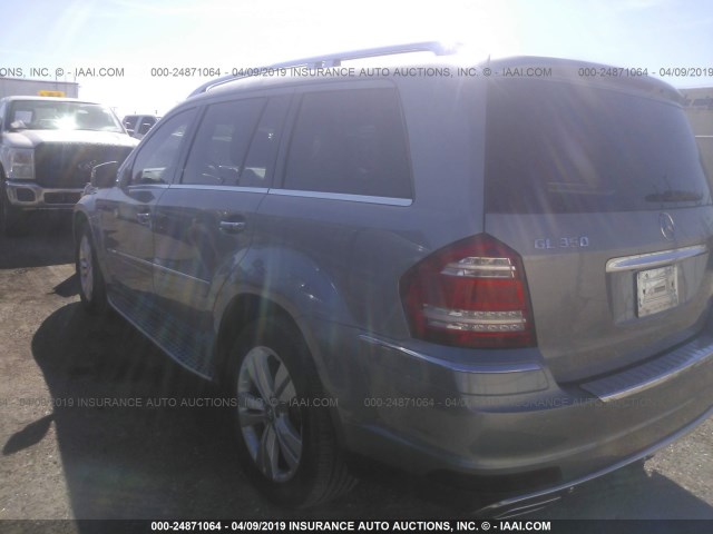 4JGBF2FE9CA795548 - 2012 MERCEDES-BENZ GL 350 BLUETEC SILVER photo 3