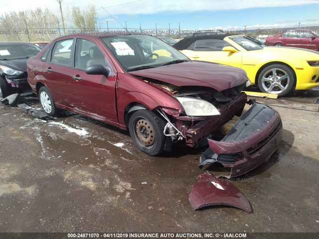 1FAFP34N07W173334 - 2007 FORD FOCUS ZX4/S/SE/SES მუქწითელი ფოტო 1