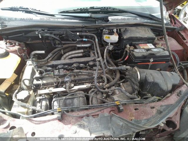 1FAFP34N07W173334 - 2007 FORD FOCUS ZX4/S/SE/SES მუქწითელი ფოტო 10