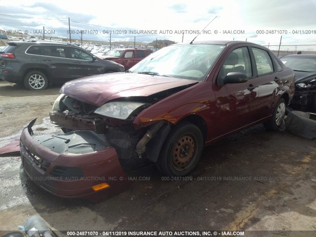 1FAFP34N07W173334 - 2007 FORD FOCUS ZX4/S/SE/SES მუქწითელი ფოტო 2