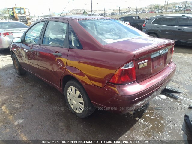 1FAFP34N07W173334 - 2007 FORD FOCUS ZX4/S/SE/SES მუქწითელი ფოტო 3