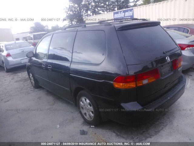 5FNRL18924B009670 - 2004 HONDA ODYSSEY EXL BLACK photo 3