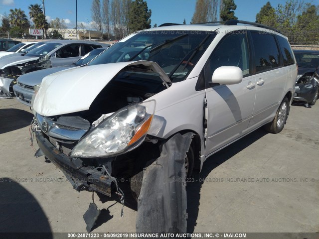 5TDBK22C08S020716 - 2008 TOYOTA SIENNA XLE/XLE LIMITED WHITE photo 2