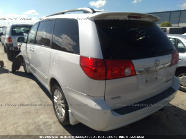 5TDBK22C08S020716 - 2008 TOYOTA SIENNA XLE/XLE LIMITED WHITE photo 3