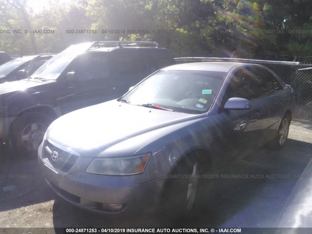 5NPEU46F17H259218 - 2007 HYUNDAI SONATA SE/LIMITED SILVER photo 2