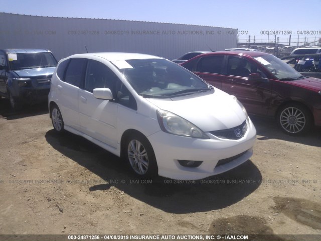 JHMGE8H4XAC023239 - 2010 HONDA FIT SPORT WHITE photo 1