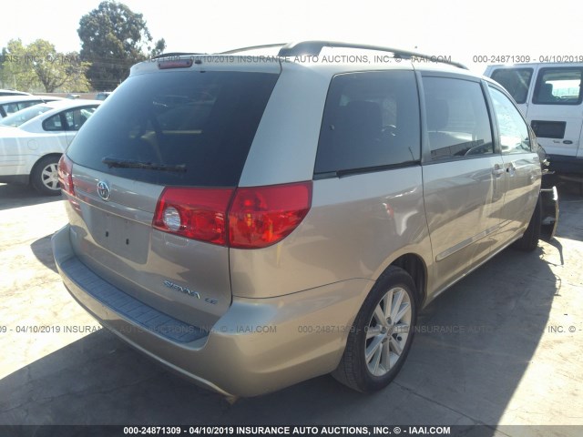 5TDZK23C39S228619 - 2009 TOYOTA SIENNA CE/LE GOLD photo 4