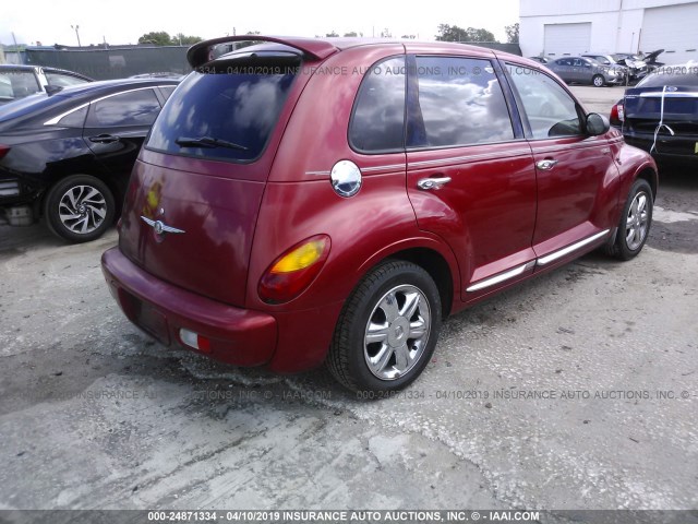 3C8FY68B14T210299 - 2004 CHRYSLER PT CRUISER LIMITED RED photo 4