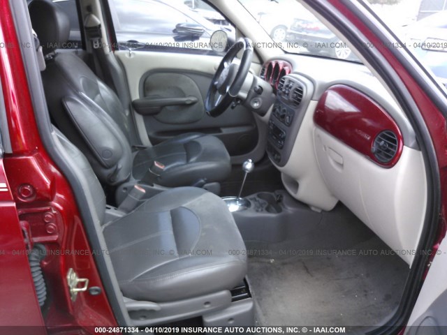 3C8FY68B14T210299 - 2004 CHRYSLER PT CRUISER LIMITED RED photo 5