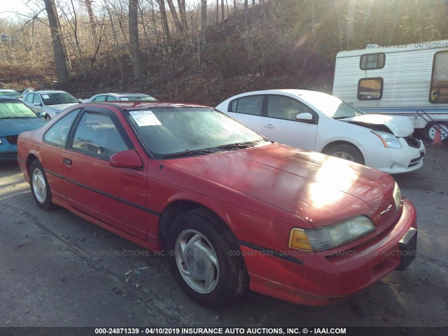 1FAPP64R9KH205087 - 1989 FORD THUNDERBIRD SUPER COUPE RED photo 1